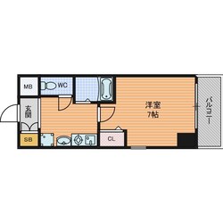 エスリード南森町駅前の物件間取画像